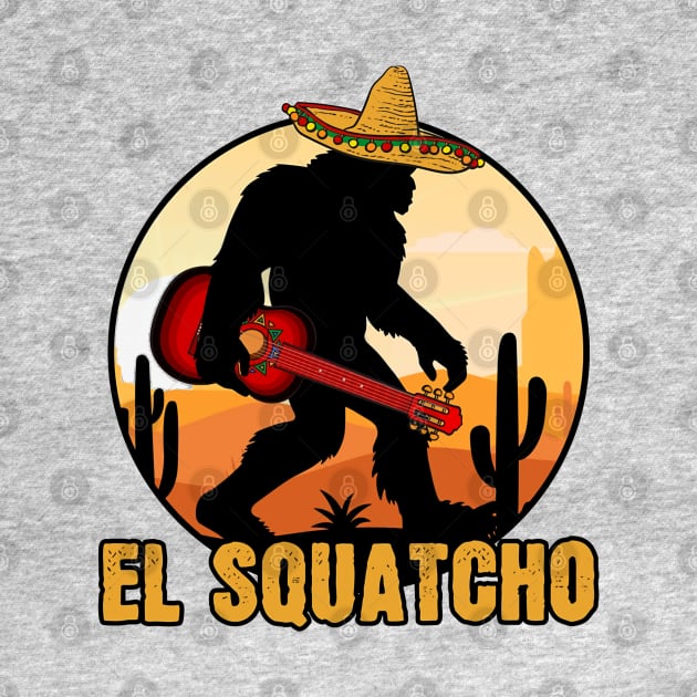 El Squatcho Mexican Sasquatch Bigfoot by crackstudiodsgn